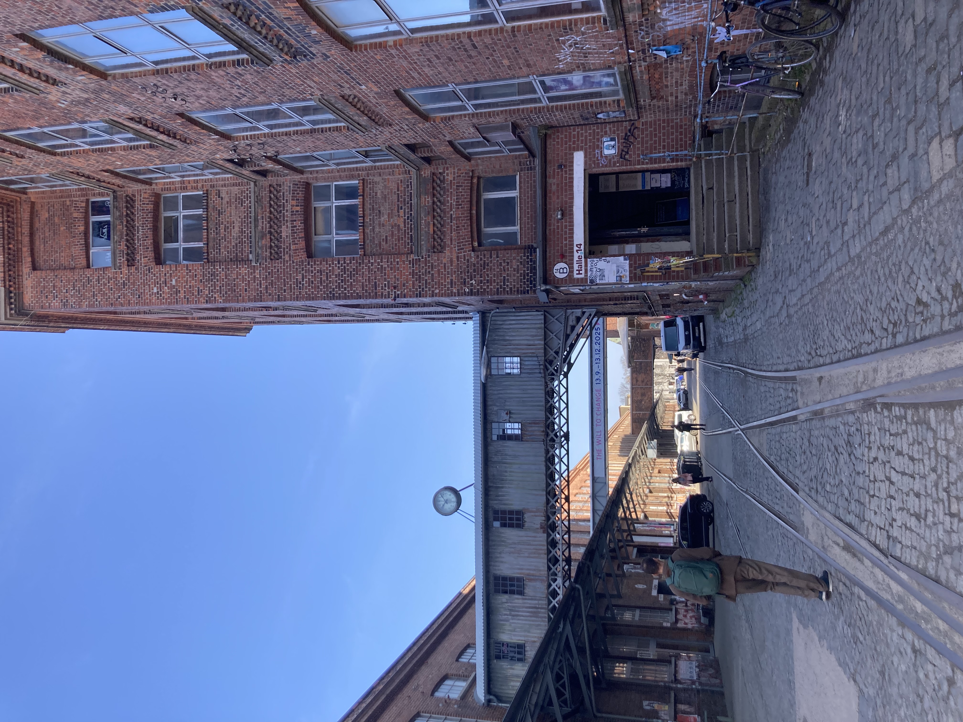 Brick-red industrial halls at Spinnerei